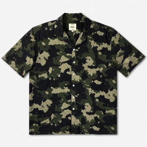 Redefined Rebel Men's Multi Green  RRRodney Short Sleeve Shirt| Redefined Rebel  in Lebanon