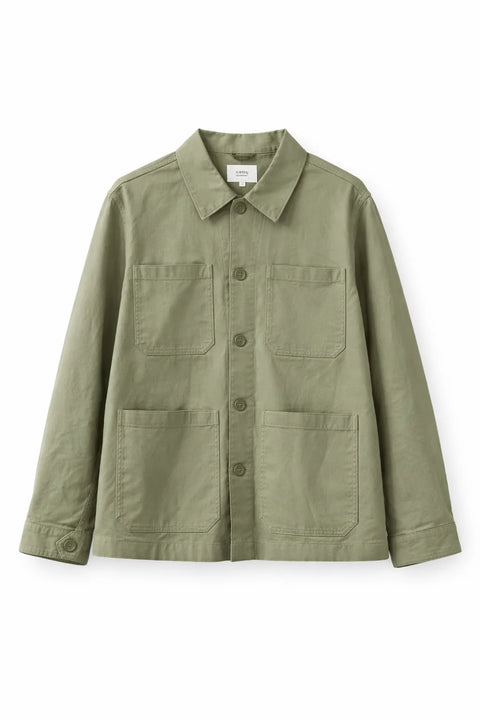 Celio Men's Olive Green Solid Regular Fit Cotton Jacket | Celio In Lebanon