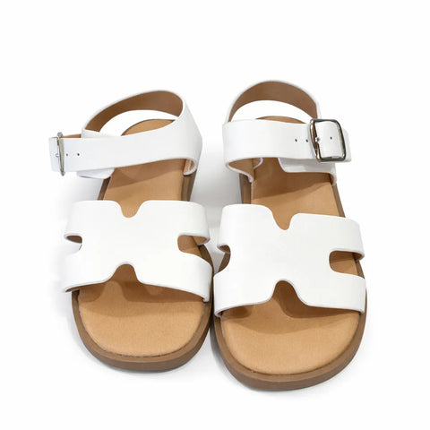 Art Class Girl's White Open Toe, Buckle Closure Sandals | Art Class  in Lebanon
