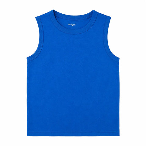 Cat & Jack Boy's Royal Blue Round Neck Sleeveless Blouse|Cat & Jack In Lebanon