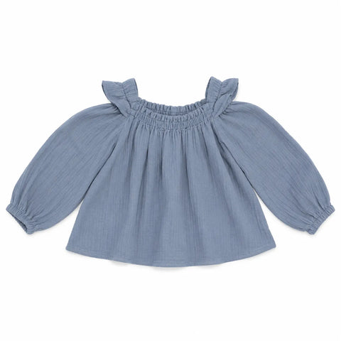 SD Baby Girl's Blue With ruffles  Blouse | SD in Lebanon