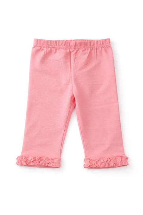 Ativo Girl's Coral Ruffled Hem Leggings | Ativo In Lebanon