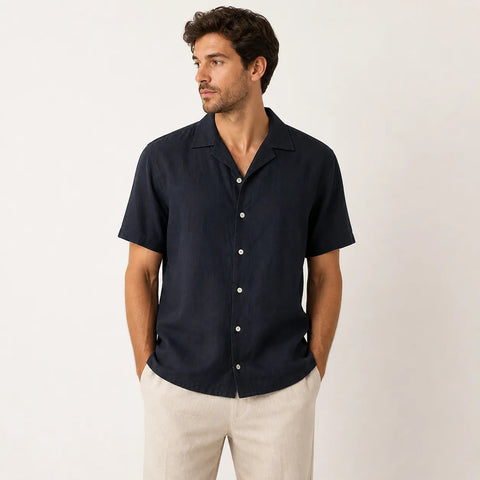 Redefined Rebel Men's Black Short Sleeve Shirt | Redefined Rebel In Lebanon