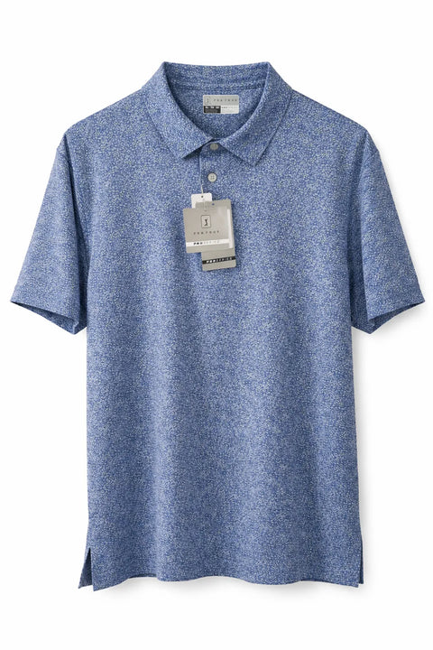 Pga Tour Men's Navy Flash Athletic fit Short Sleeve Polo T-Shirt | Pga Tour In Lebanon