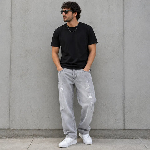 Buffalo Men's Grey Slim Stretch Jeans | Buffalo In Lebanon