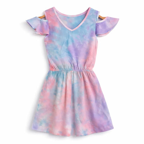 Ativo Girl's Multicolor Tie Dye Sleeveless Romper |Ativo In Lebanon