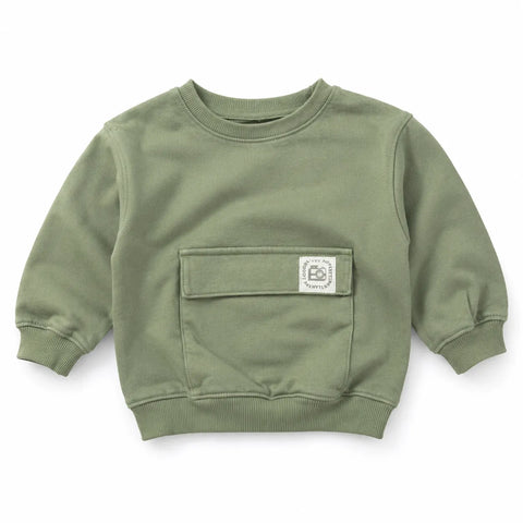 Cat & Jack Baby Boy's Khaki Green Washed French Terry Sweatshirt | Cat & Jack In Lebanon