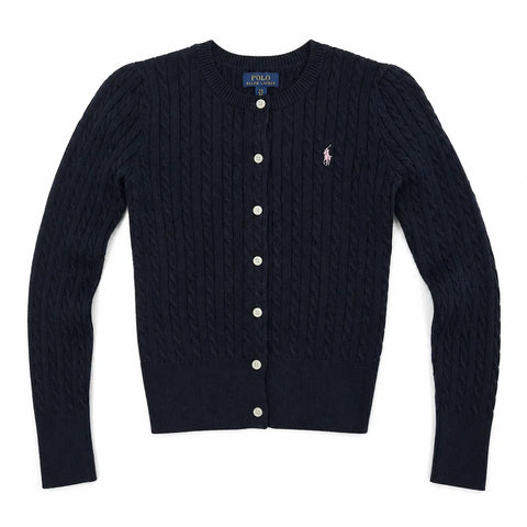 Polo Ralph Lauren Girl's Black Mini-Cable Cotton Cardigan|Polo Ralph Lauren In Lebanon