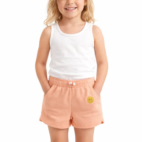 Cat & Jack Girl's Dusted Peach Orange Knit Terry Shorts | Cat & Jack in Lebanon