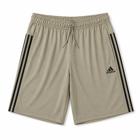 Adidas Men Olive Green 3-Stripes Training Shorts | Adidas in Lebanon