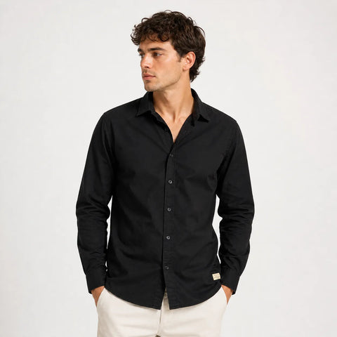 Jack & Jones Men's Black Long Sleeve Shirt | Jack & Jones In Lebanon