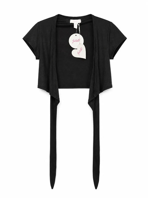 Jadah Women's Black Crop Top | Jadah in Lebanon