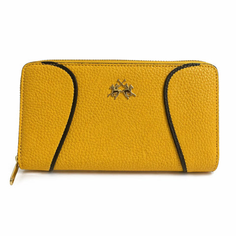 La Martina Women's Yellow Leather Wallet | La Martina In Lebanon