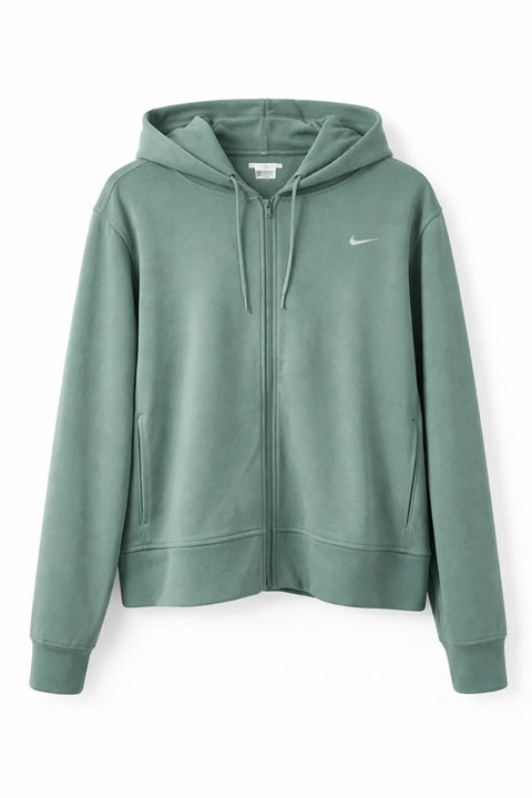 Nike Women's Dark Green Sportswear Full-Zip Fleece Hoodie | Nike in Lebanon