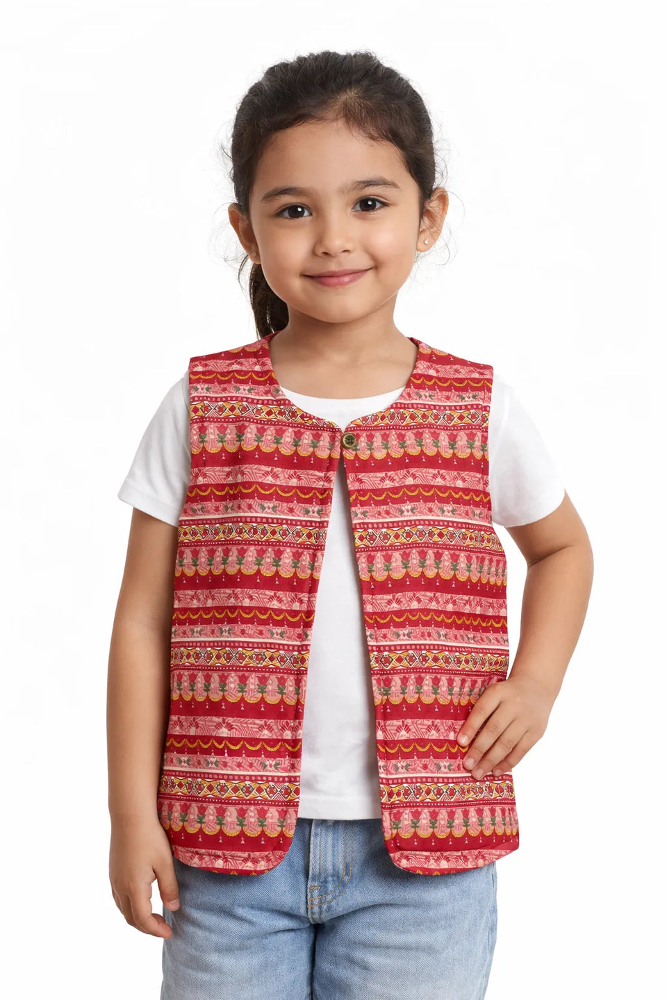Ativo Girl's Multicolor Printed Vest | Ativo in Lebanon