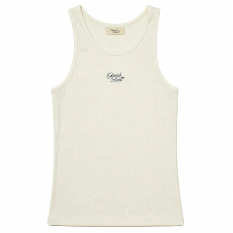 Jack & Jones Men's Off White Ribbed Tank Top | Jack & Jones In Lebanon