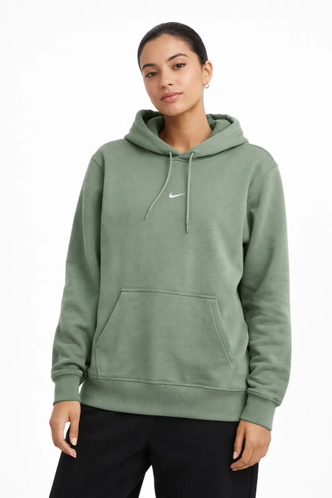 Nike Women's Green Oversized Phoenix Fleece Pullover Hoodies | Nike In Lebanon
