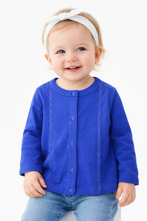 Ativo Baby Girl's Royal Blue Blouse | Ativo In Lebanon