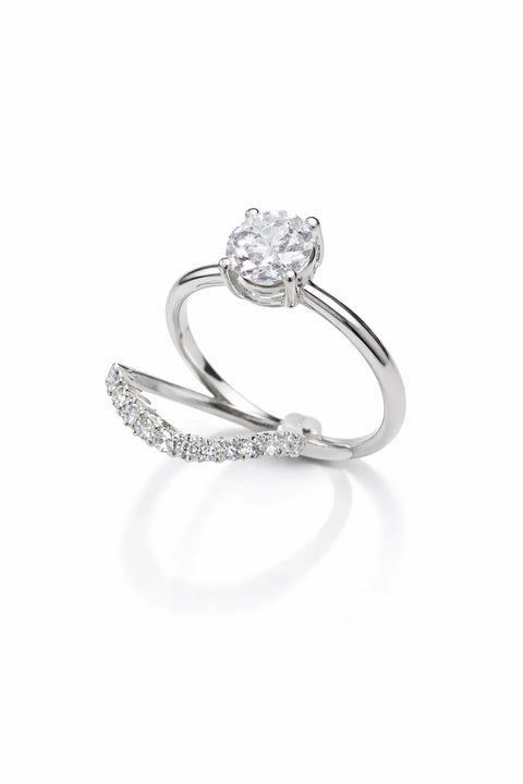 Giani Bernini 2-Piece Round Cut Moissanite Bridal Ring Set | Giani Bernini in Lebanon