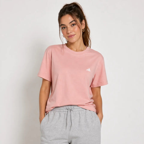 Adidas  Women's Pink Essentials With Small Logo T-shirt  |Adidas  in Lebanon