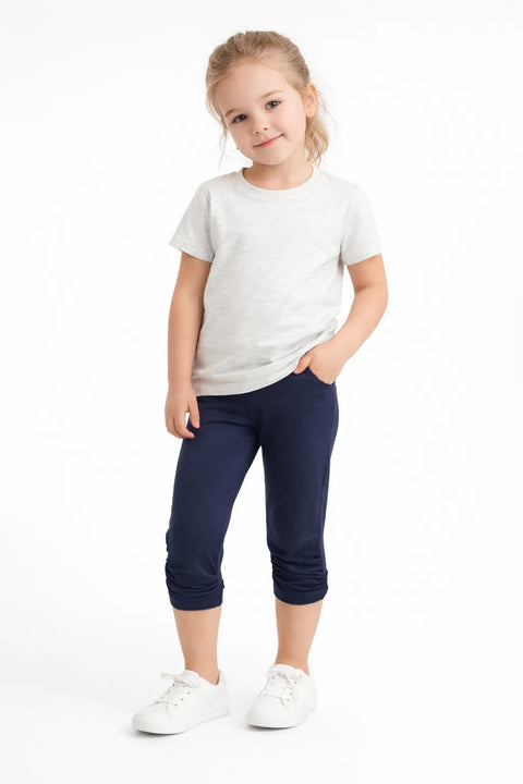 Ativo Girl's Navy Blue Leggings | Ativo In Lebanon