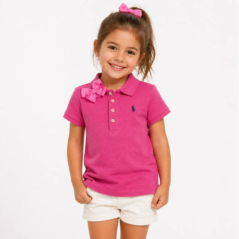 Polo  Ralph Lauren Girls' Pink Polo Shirt | Polo Ralph Lauren in Lebanon