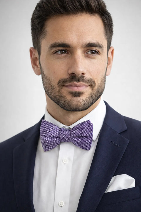 Alfani Men's Purple Balaton Stripe Bow | Alfani In Lebanon
