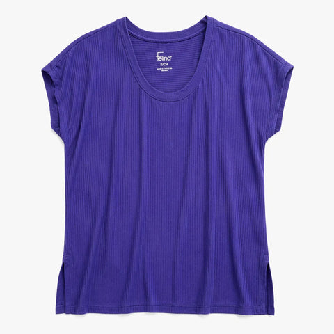 Felina Women's Purple Soft Muscle T-Shirt | Felina In Lebanon
