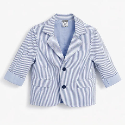 Ativo Boy’s Blue & White Striped Blazer | Ativo in Lebanon