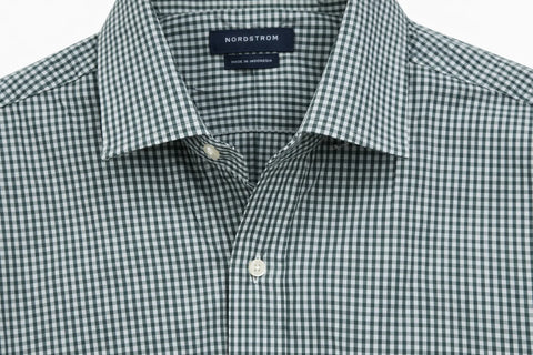 Tommy Hilfiger Men's Green & White Regular-Fit Stretch Twil Shirt | Tommy Hilfiger In Lebanon