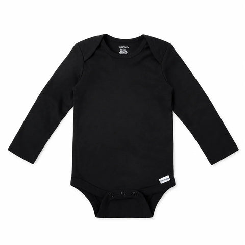 Gerber Baby Boy's Black Long Sleeve Bodysuit|Gerber In Lebanon