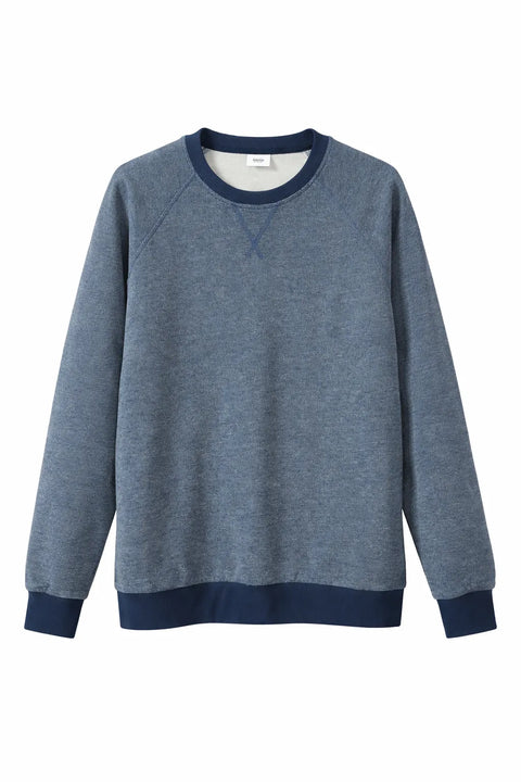 Celio Men's Heather Navy Regular Round Neck Sweatshirt |Celio In Lebanon