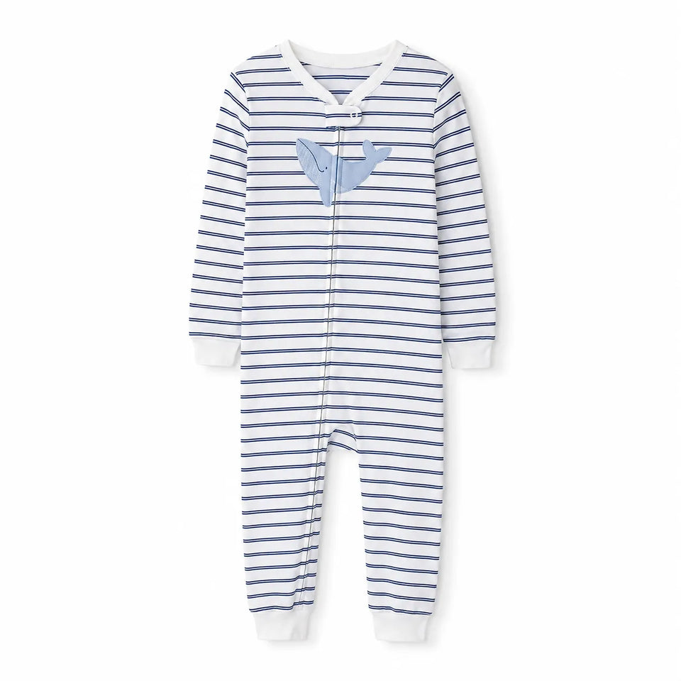 Carter's Boy's White & Navy Striped Overall | Carter's In Lebanon