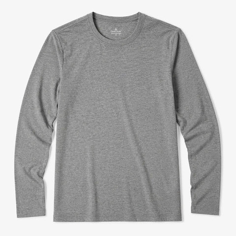 Cuddl Duds Women's Grey Long Sleeve Crew Neck Top | Cuddl Duds in Lebanon