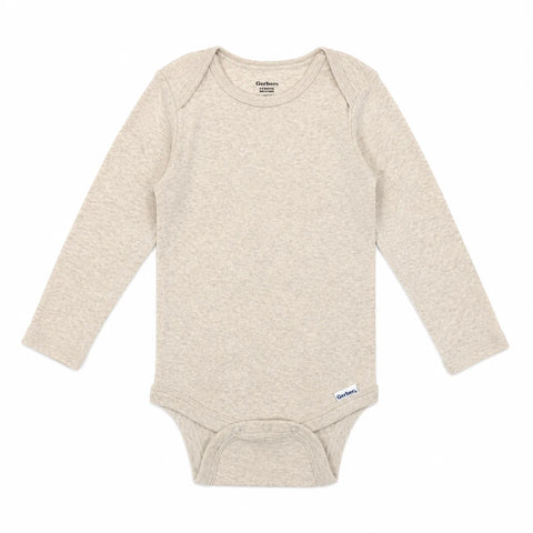 Gerber  Baby's Light Beige Long Sleeve Bodysuit | Gerber  in Lebanon