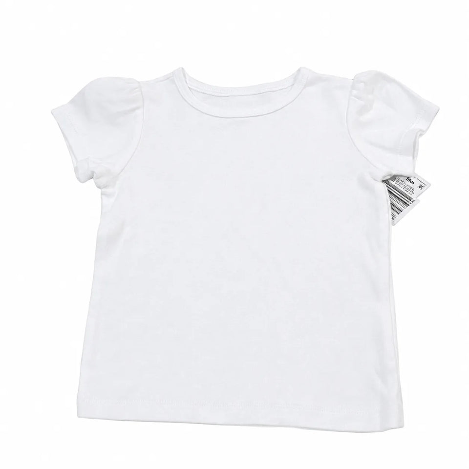 Carter's Just One You Baby Girl's White Crew Neck T-Shirts | Carter's Just One You In Lebanon
