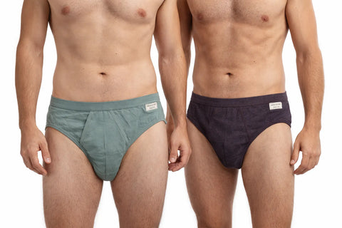 Abendorado Men's Sage & Plum Cotton 2-Pack Boxer | Abendorado In Lebanon
