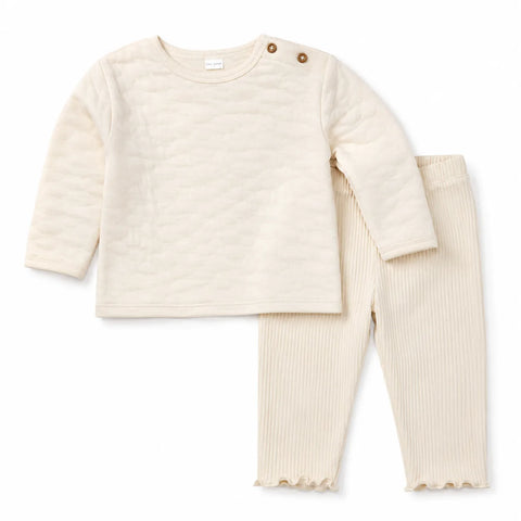 Carter's Just One You Baby Girl's Beige 2pc Floral Ribbed Pajama Set|Carter's Just One You In Lebanon
