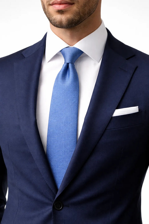 Hugo Boss Men's Dusty Blue Skinny Silk Tie | Hugo Boss In Lebanon