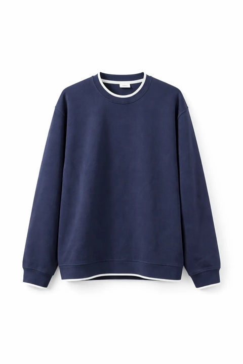 Celio Men's Navy Crew Neck Sweatshirts | Celio In Lebanon