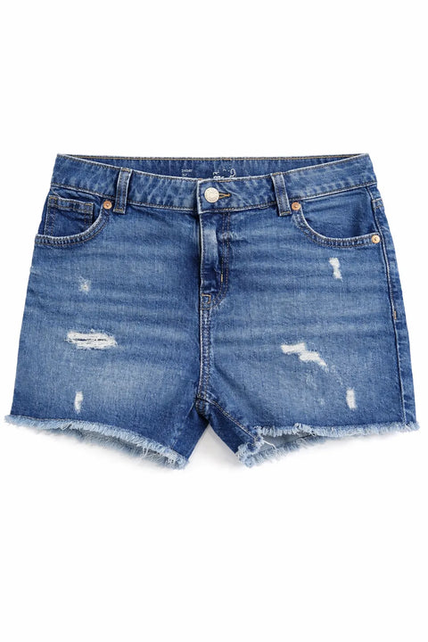 Cat & Jack Girl's Light Blue Mid-Rise Cutoff Jean Short | Cat & Jack In Lebanon