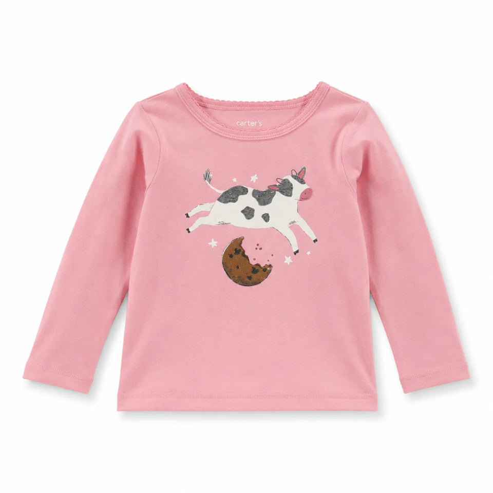 Carter's Just One You Baby Girl's Light Pink Printed Blouse | Carter's Just One You In Lebanon