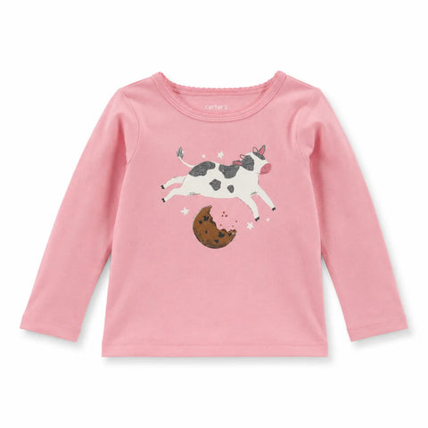 Carter's Just One You Baby Girl's Light Pink Printed Blouse | Carter's Just One You In Lebanon