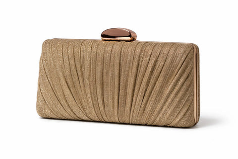 SD Women's Gold Glitter Classic Clutch | SD In Lebanon