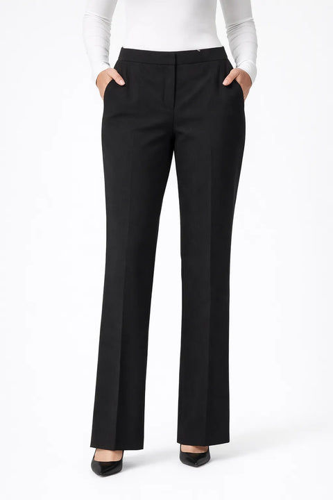 Le Suit Women's Black Crepe One-Button Pants | Le Suit In Lebanon