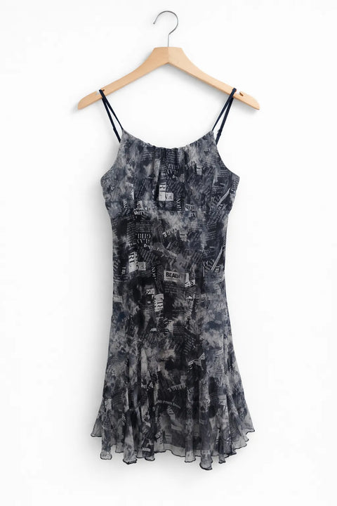 Art Class Girl's Gray Printed Sleeveless Dress |Art Class In Lebanon
