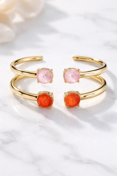 On 34th Women's Gold Tone 2-Pcs Set Imitation Pearl Cuff Bracelets | On 34th In Lebanon