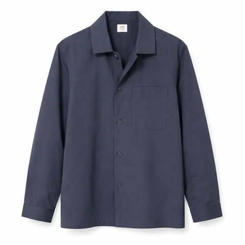 Celio Men's Navy Regular Fit Solid Long Sleeves Casual Shirt | Celio in Lebanon