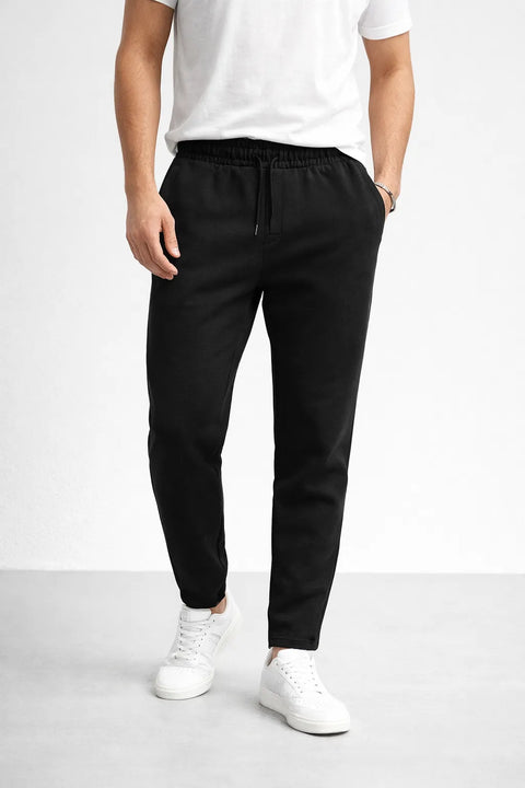 Sinsay Men's Black Elastic Waist Sweatpants | Sinsay In Lebanon