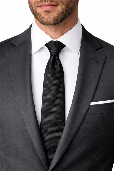 Alfani Men's Black AlfaTech Saunders Grid Slim Tie | Alfani In Lebanon